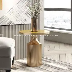 Coffee Table Tembaga dan Kuningan